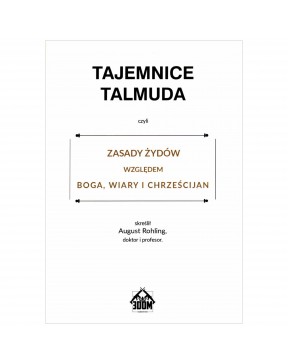 Tajemnice Talmuda - okładka przód
Przednia okładka książki Tajemnice Talmuda