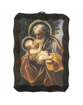 Ikona Święty Józef z dzieciątkiem
Drewniana ikona Święty Józef z dzieciątkiem